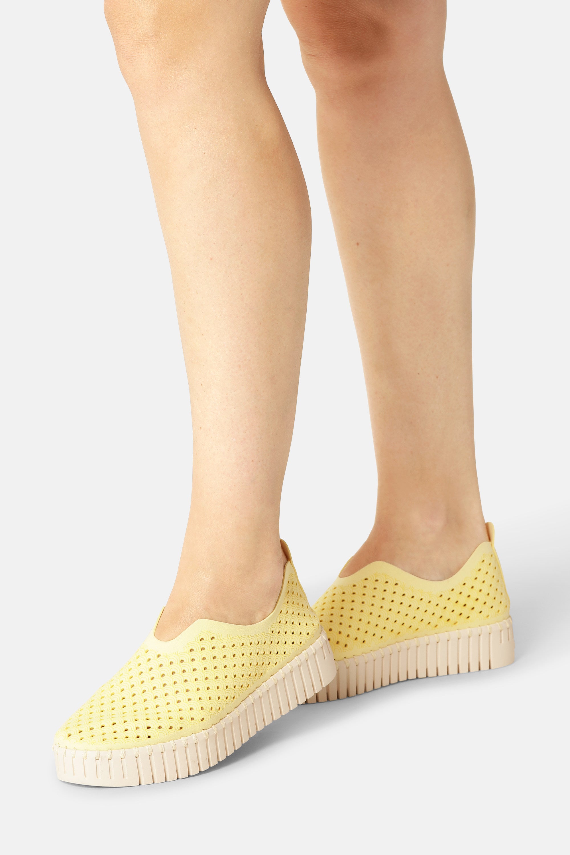 Platform Tulip Sko - Lemon Drop